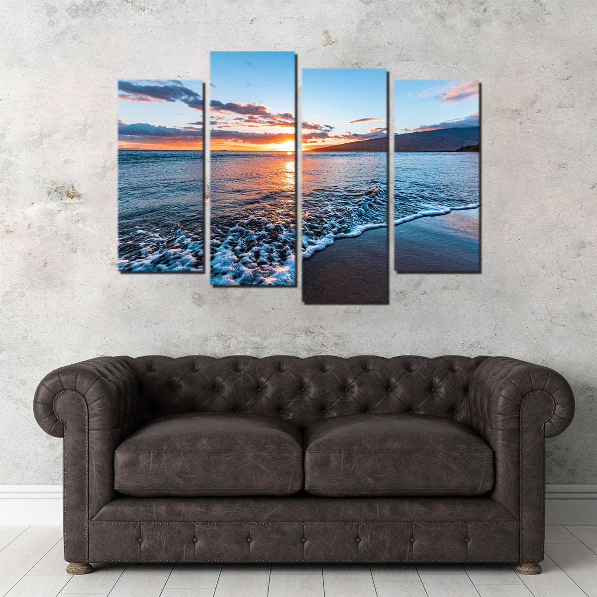 Maui Beach Sunset Wall Art
