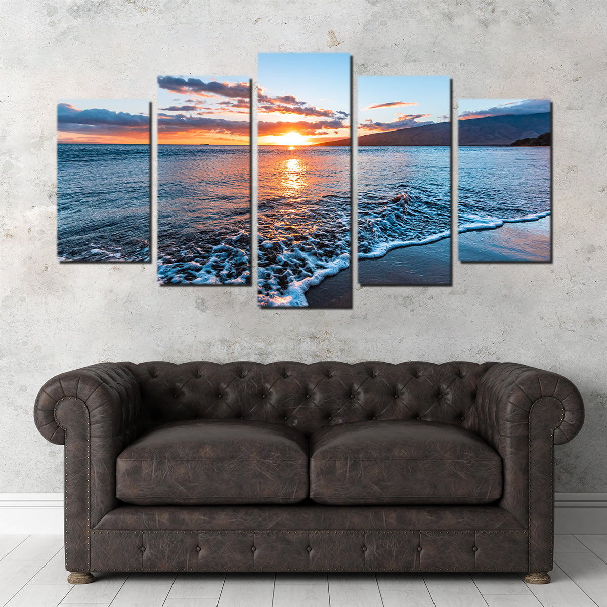 Maui Beach Sunset Wall Art