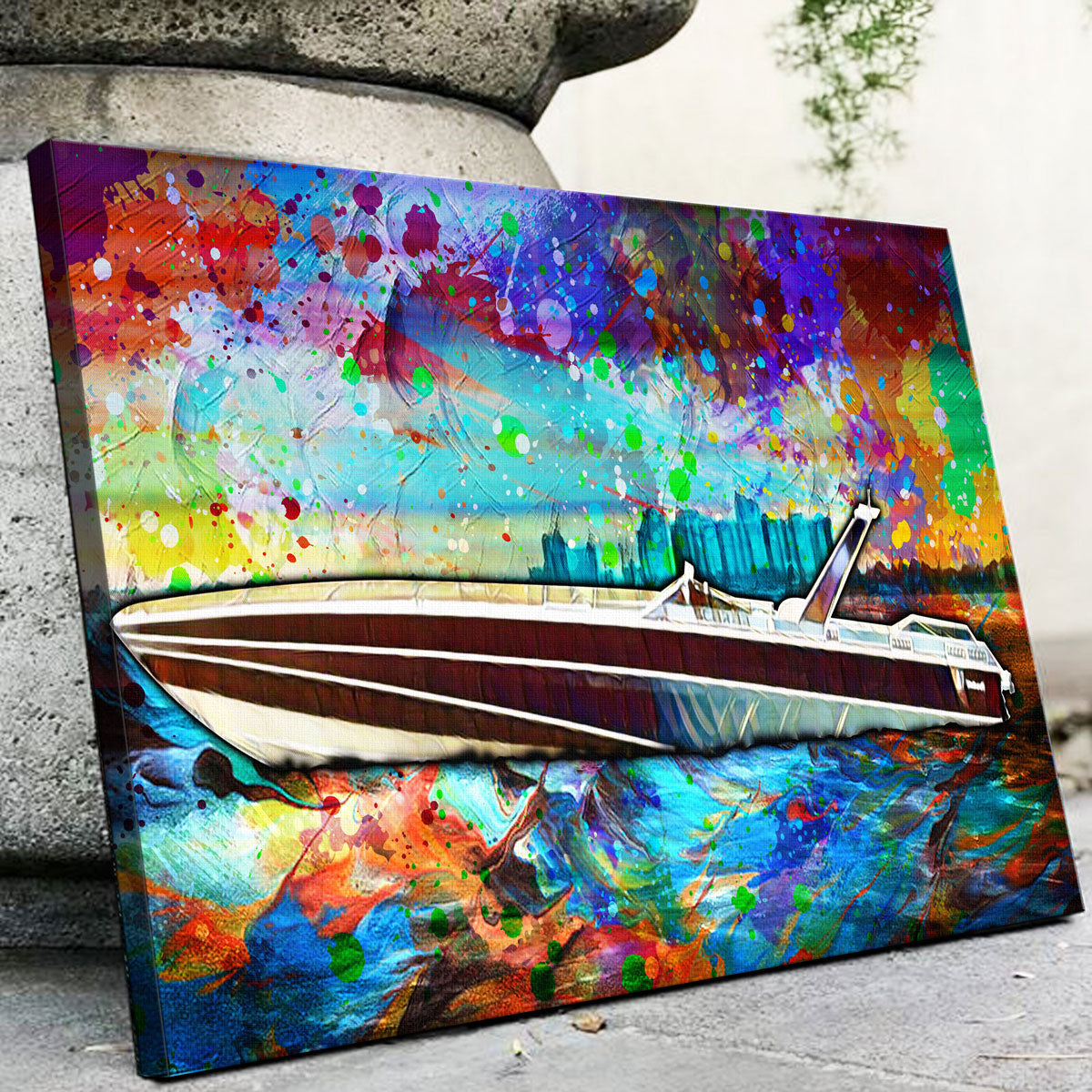 Abstract Miami Vice Scarab Wall Art