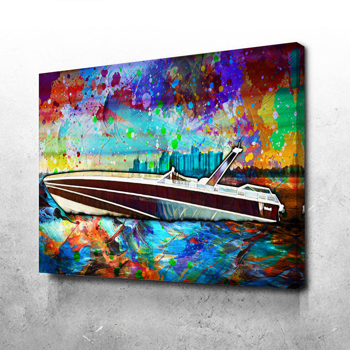 Abstract Miami Vice Scarab Wall Art