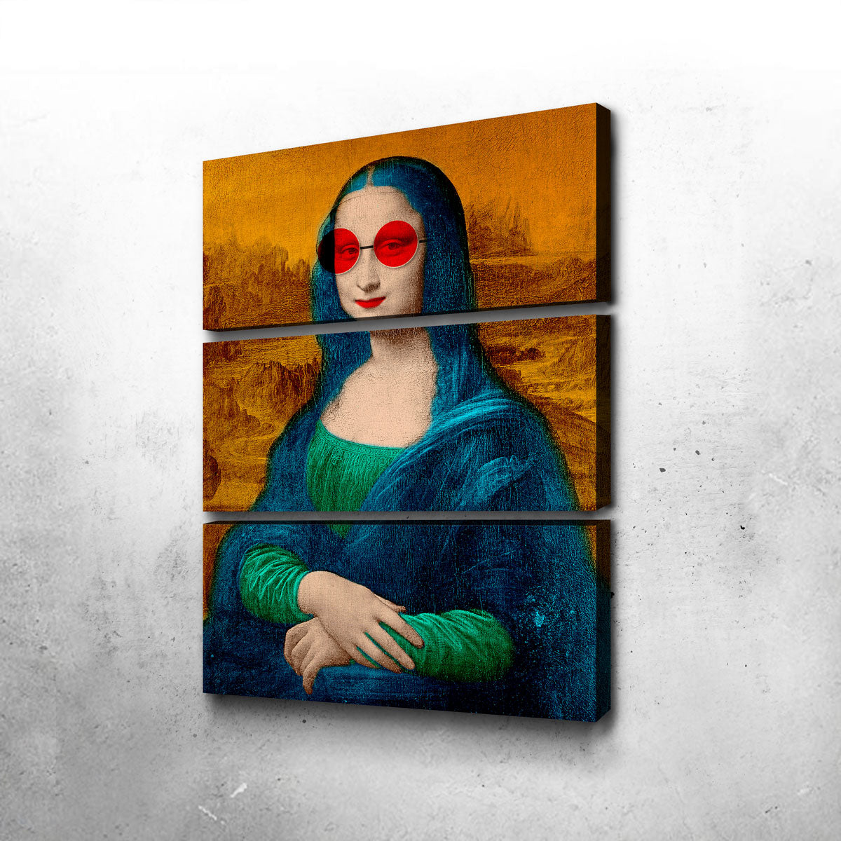 Mona Lisa Glasses Wall Art