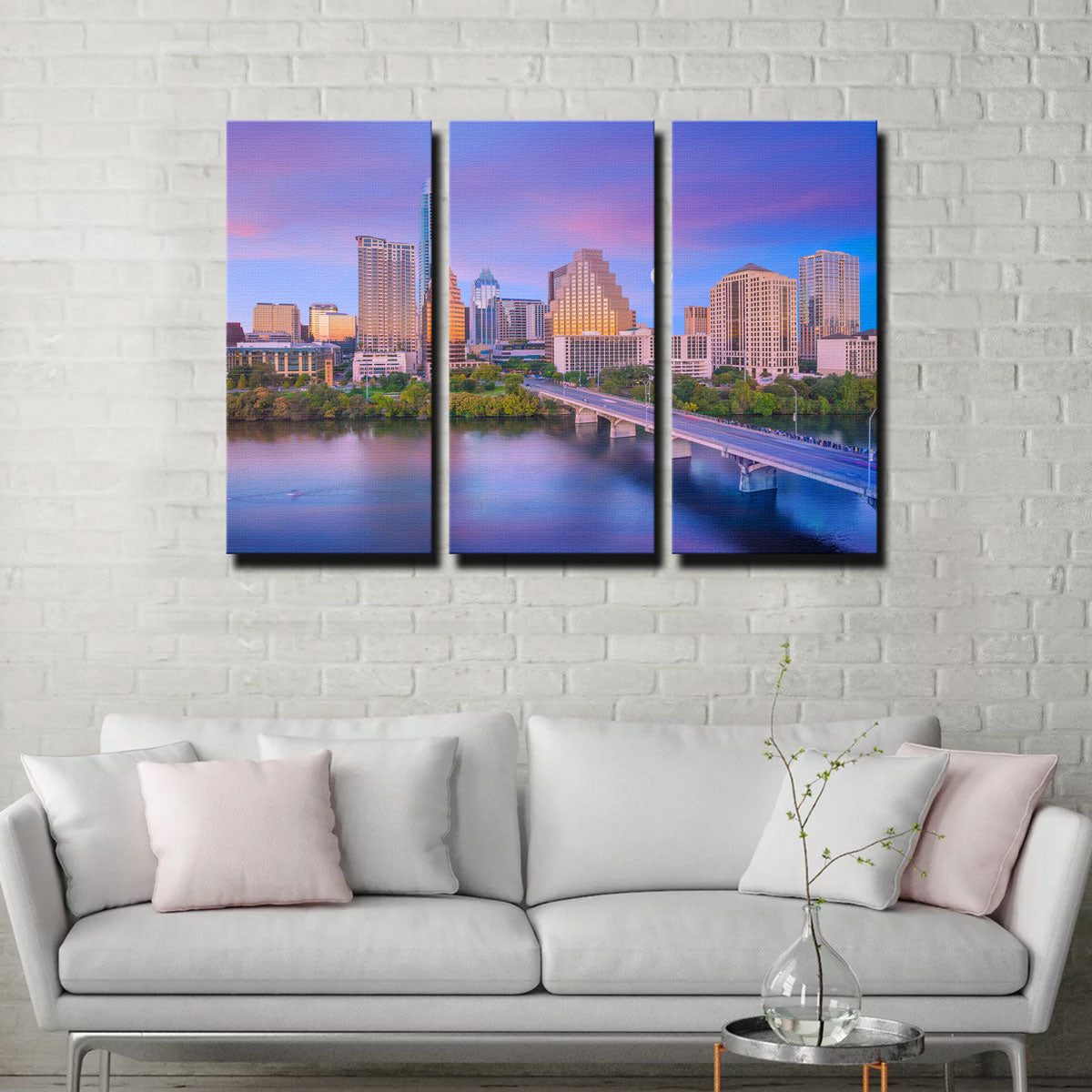 Moon Over Austin Wall Art
