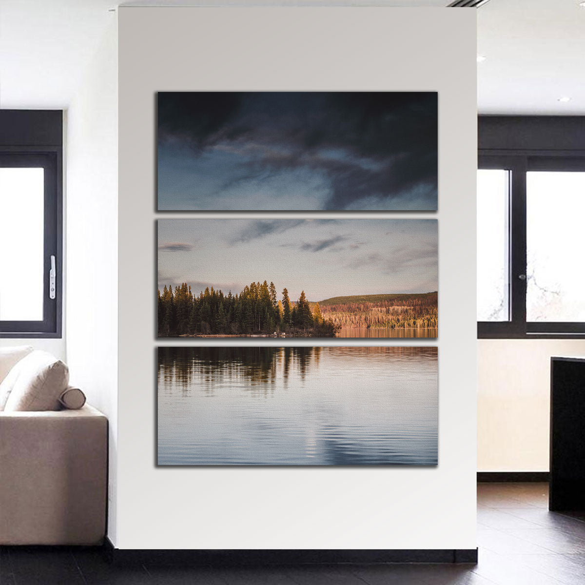 Moon Over Francois Lake Wall Art