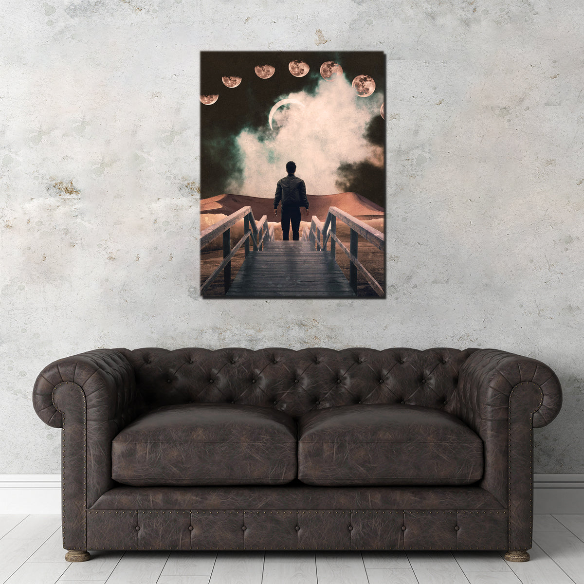 Moon Way Bridge Wall Art