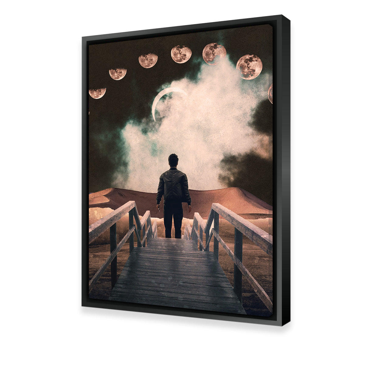 Moon Way Bridge Wall Art