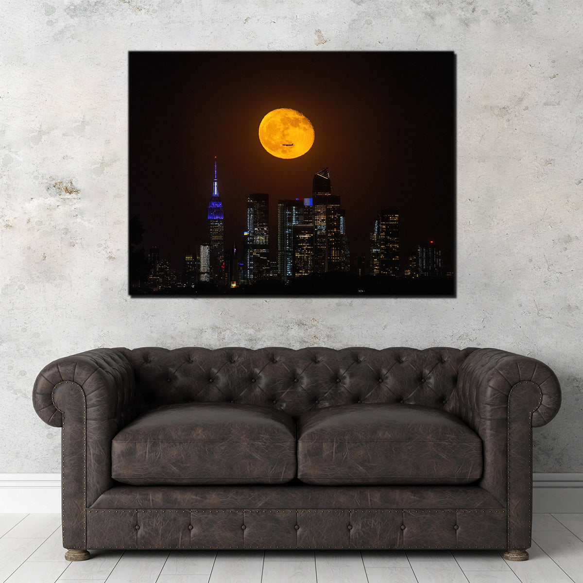 Moon and NYC Wall Art