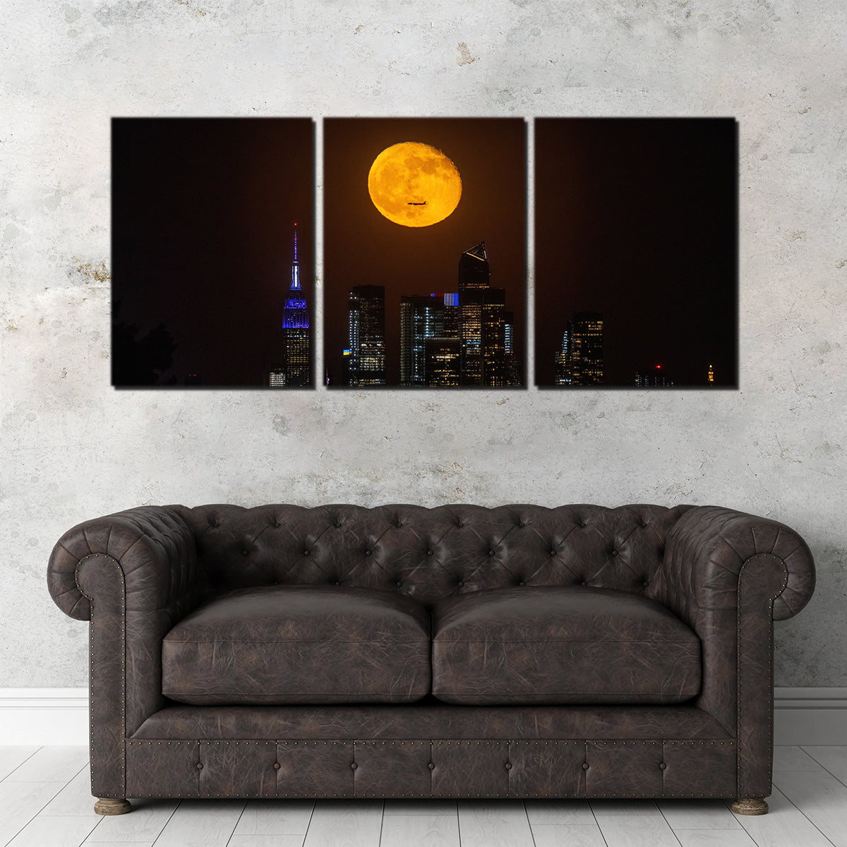 Moon and NYC Wall Art