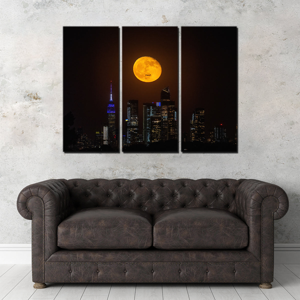 Moon and NYC Wall Art