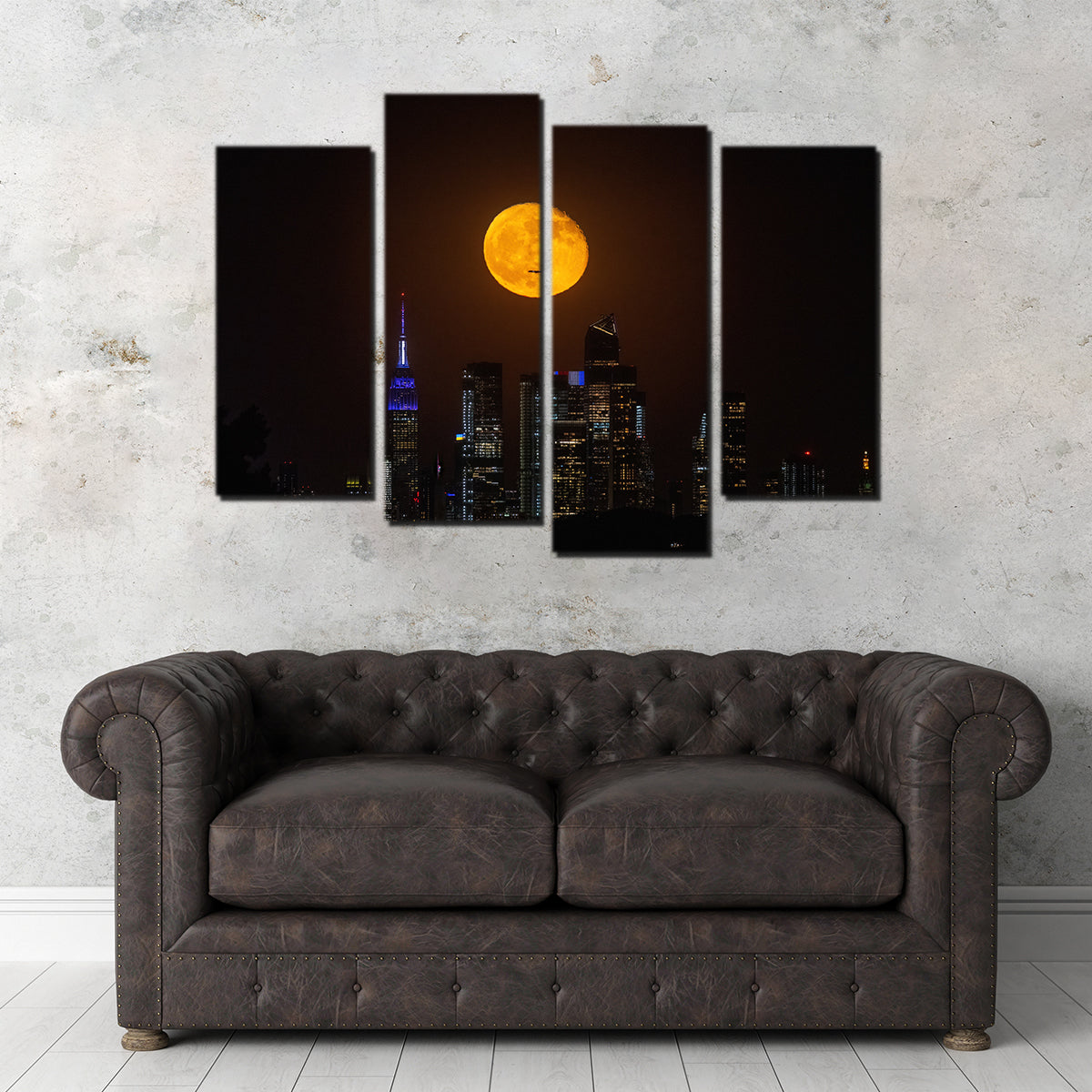 Moon and NYC Wall Art
