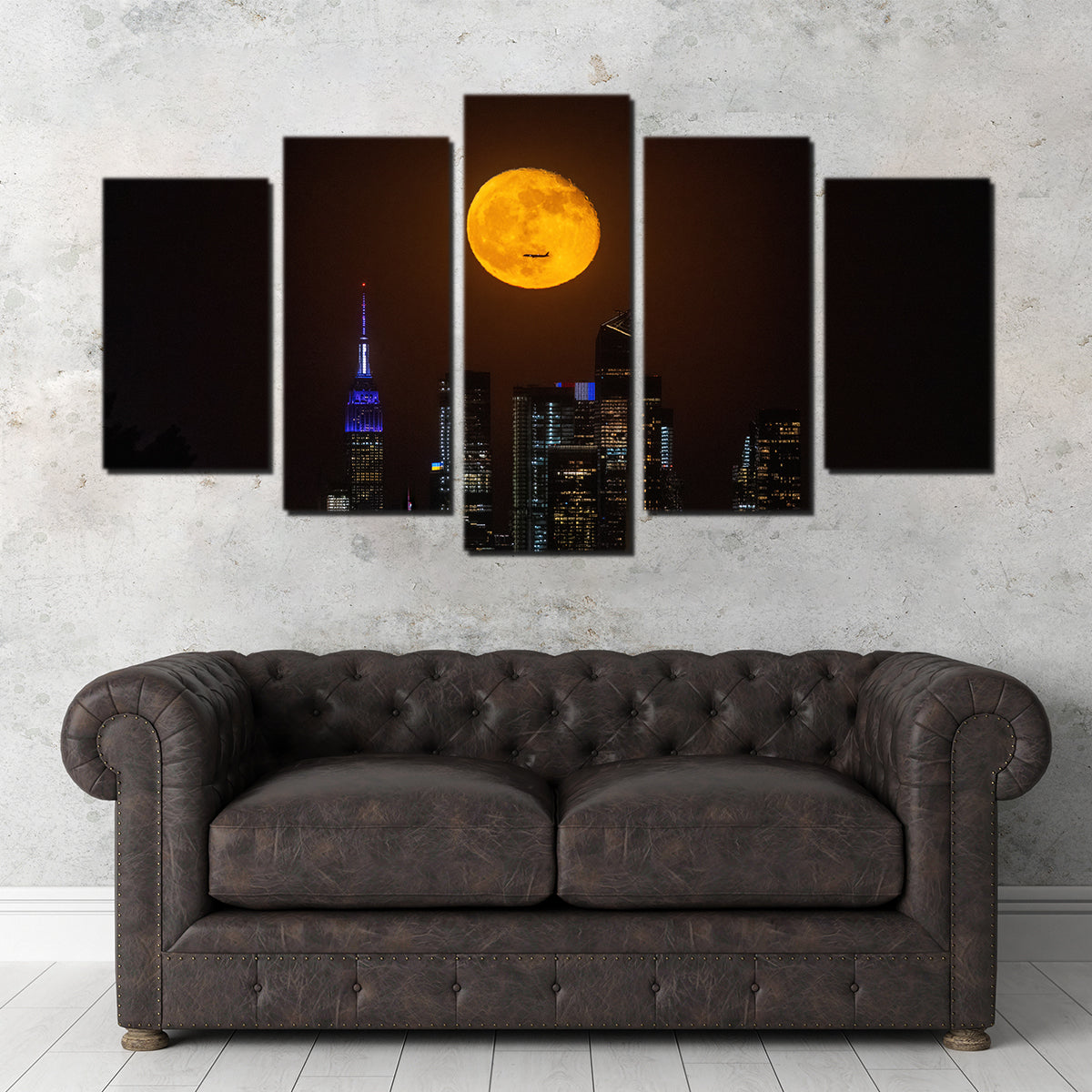 Moon and NYC Wall Art