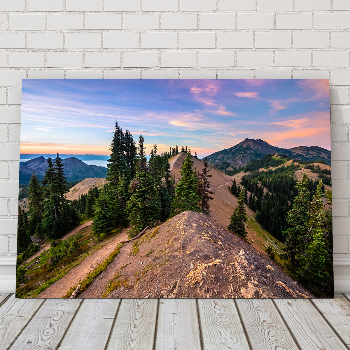 Mountaintop Sunset Wall Art