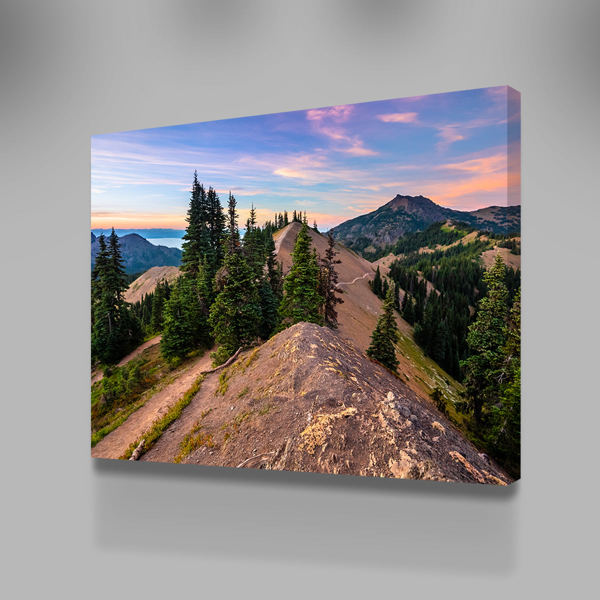 Mountaintop Sunset Wall Art