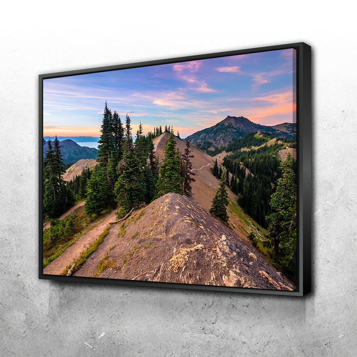 Mountaintop Sunset Wall Art