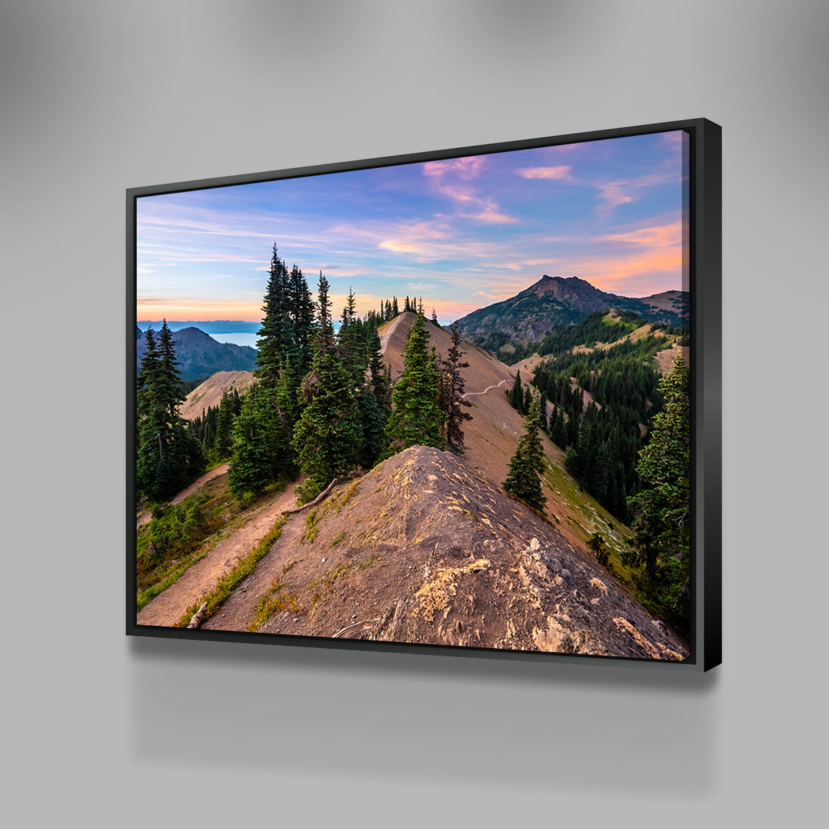 Mountaintop Sunset Wall Art
