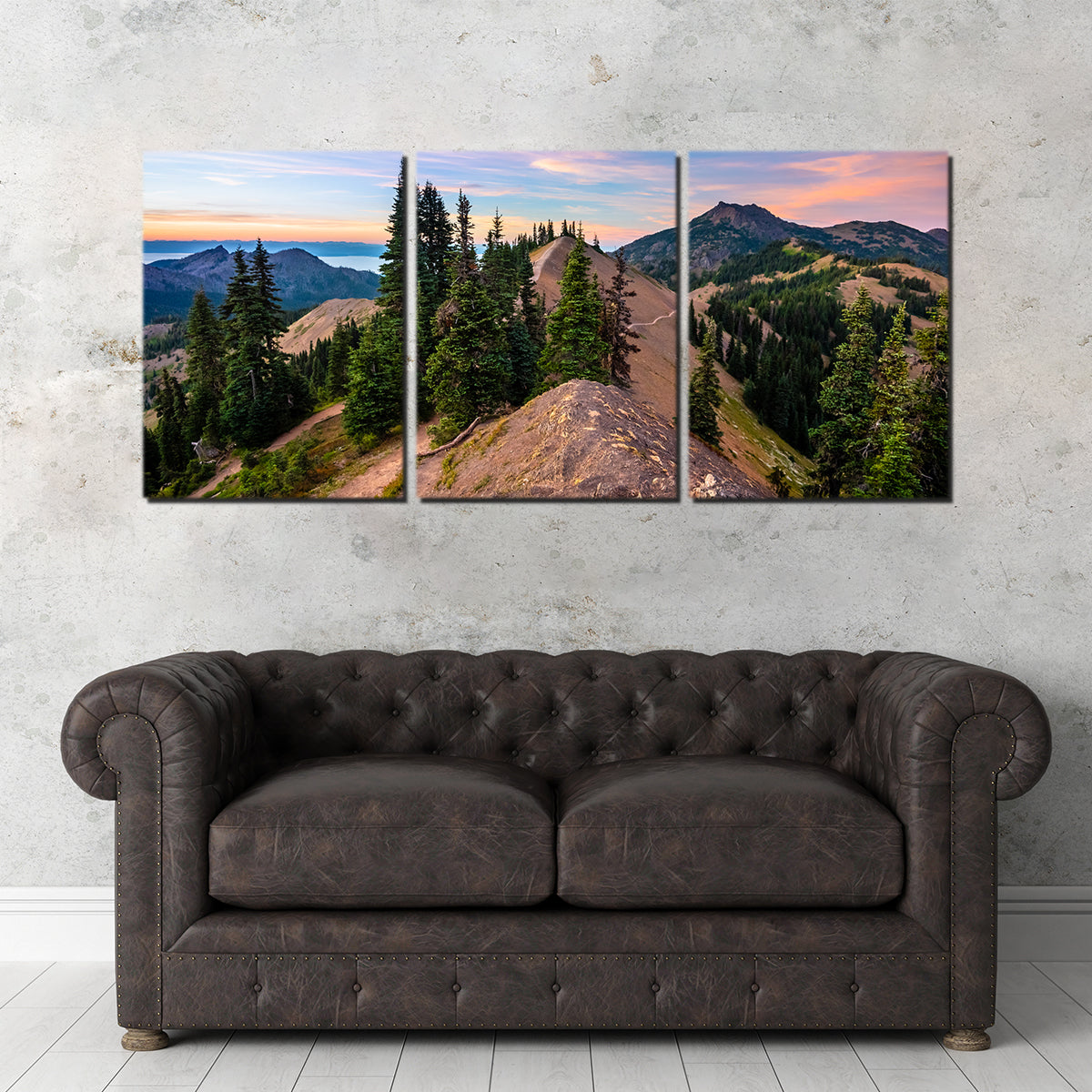 Mountaintop Sunset Wall Art