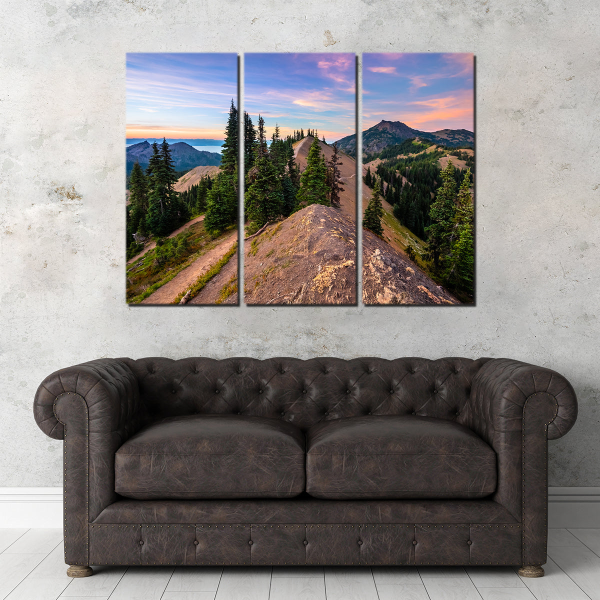 Mountaintop Sunset Wall Art