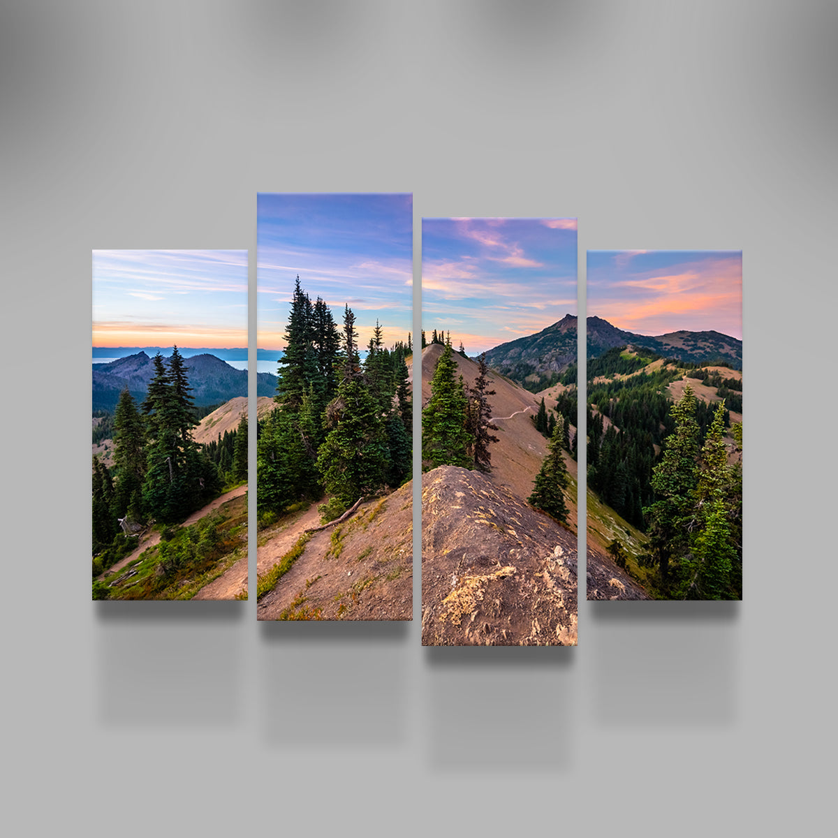 Mountaintop Sunset Wall Art