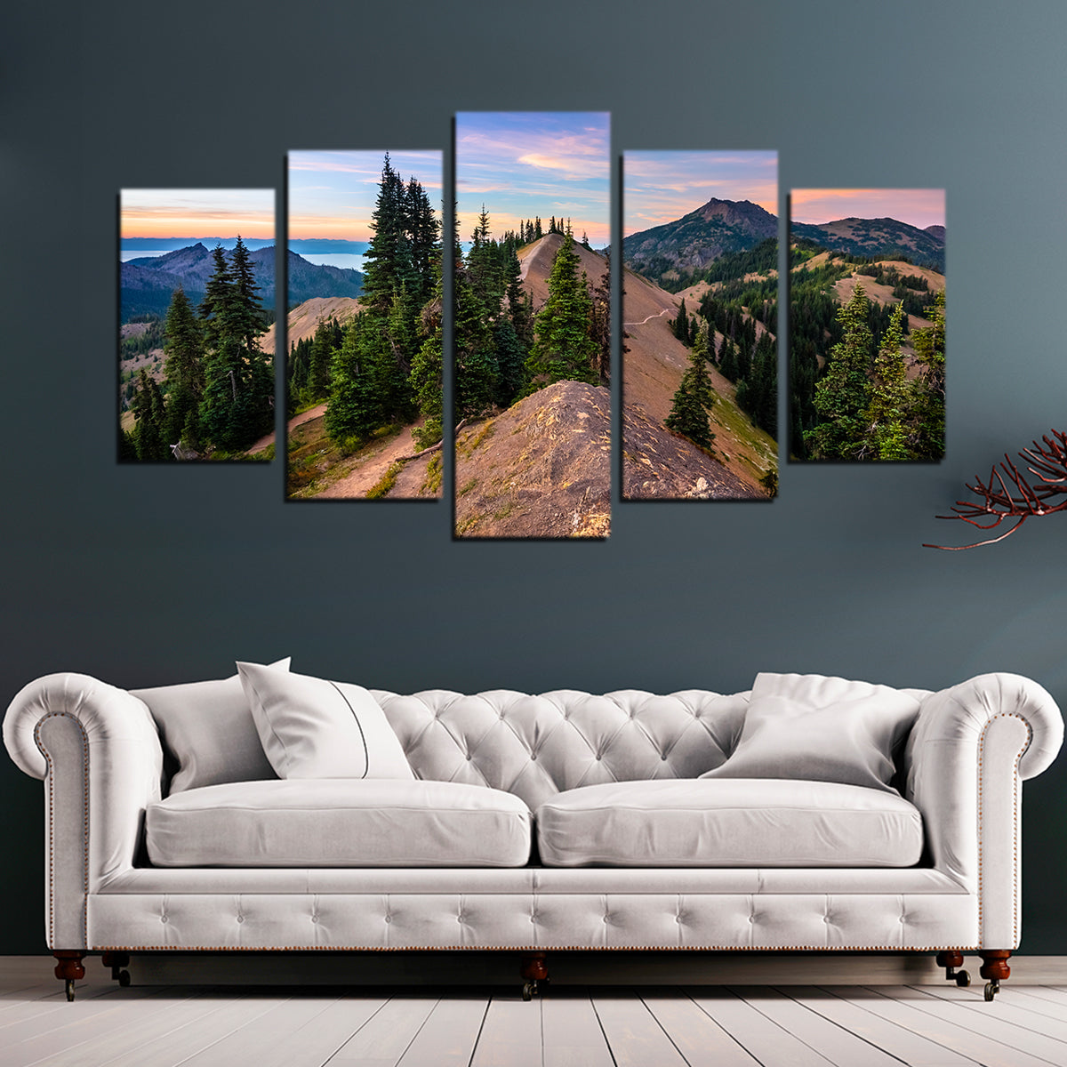 Mountaintop Sunset Wall Art