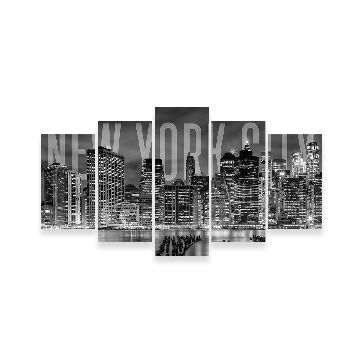 New York City Skyline - Monochrome