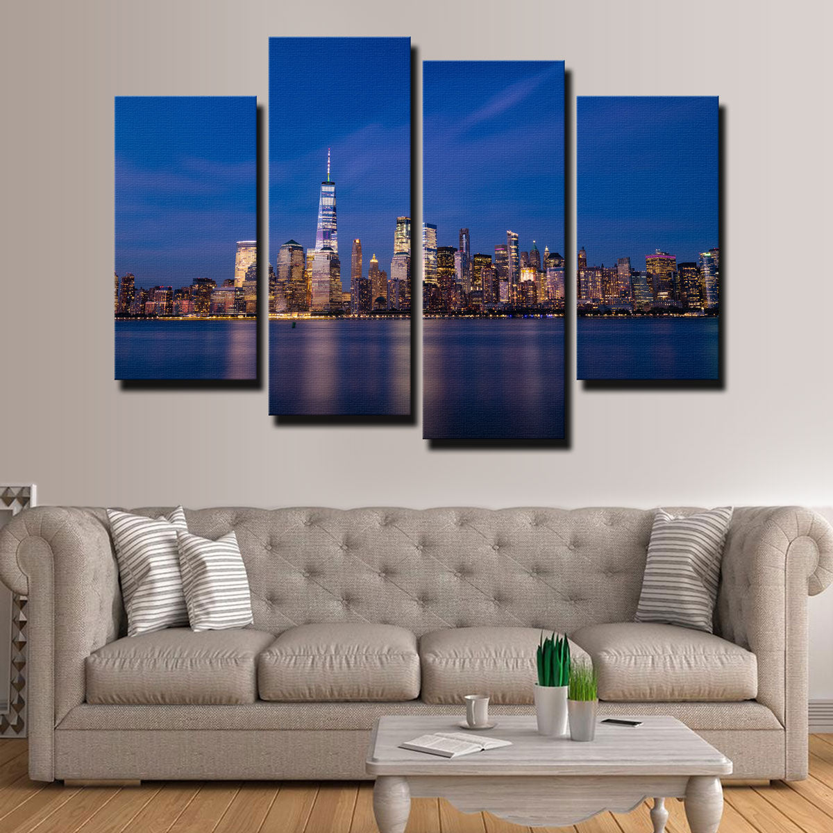 Minimal Blue Wall Art