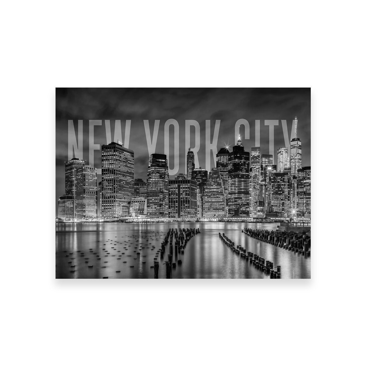 NYC Letters - Black & White Wall Art