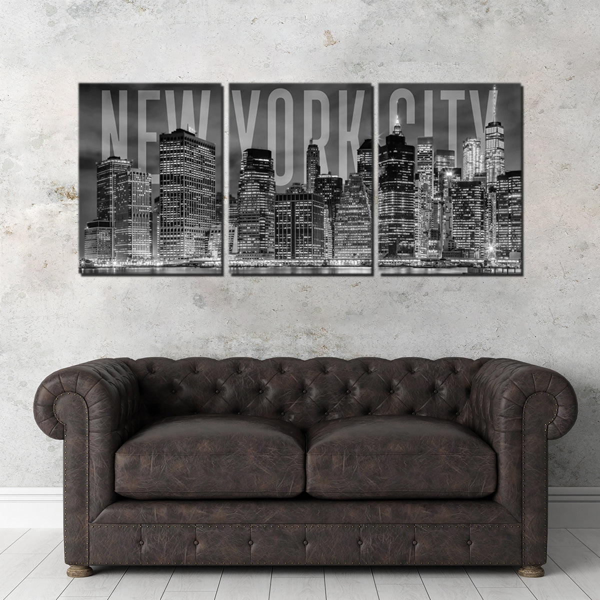 NYC Letters - Black & White Wall Art