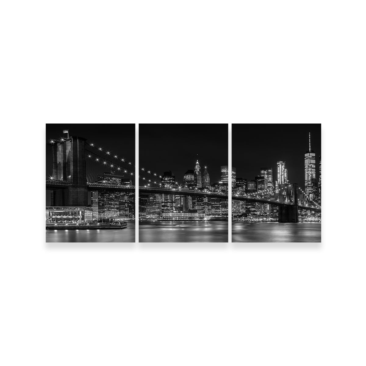 NYC Nightly Impressions - Panoramic Wall Art