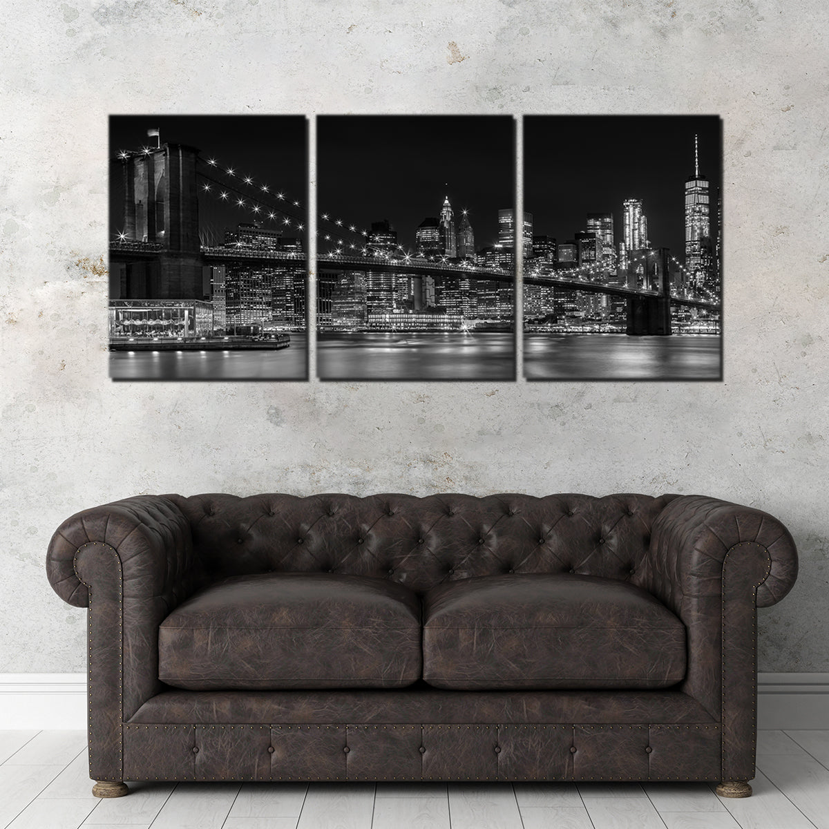 NYC Nightly Impressions - Panoramic Wall Art