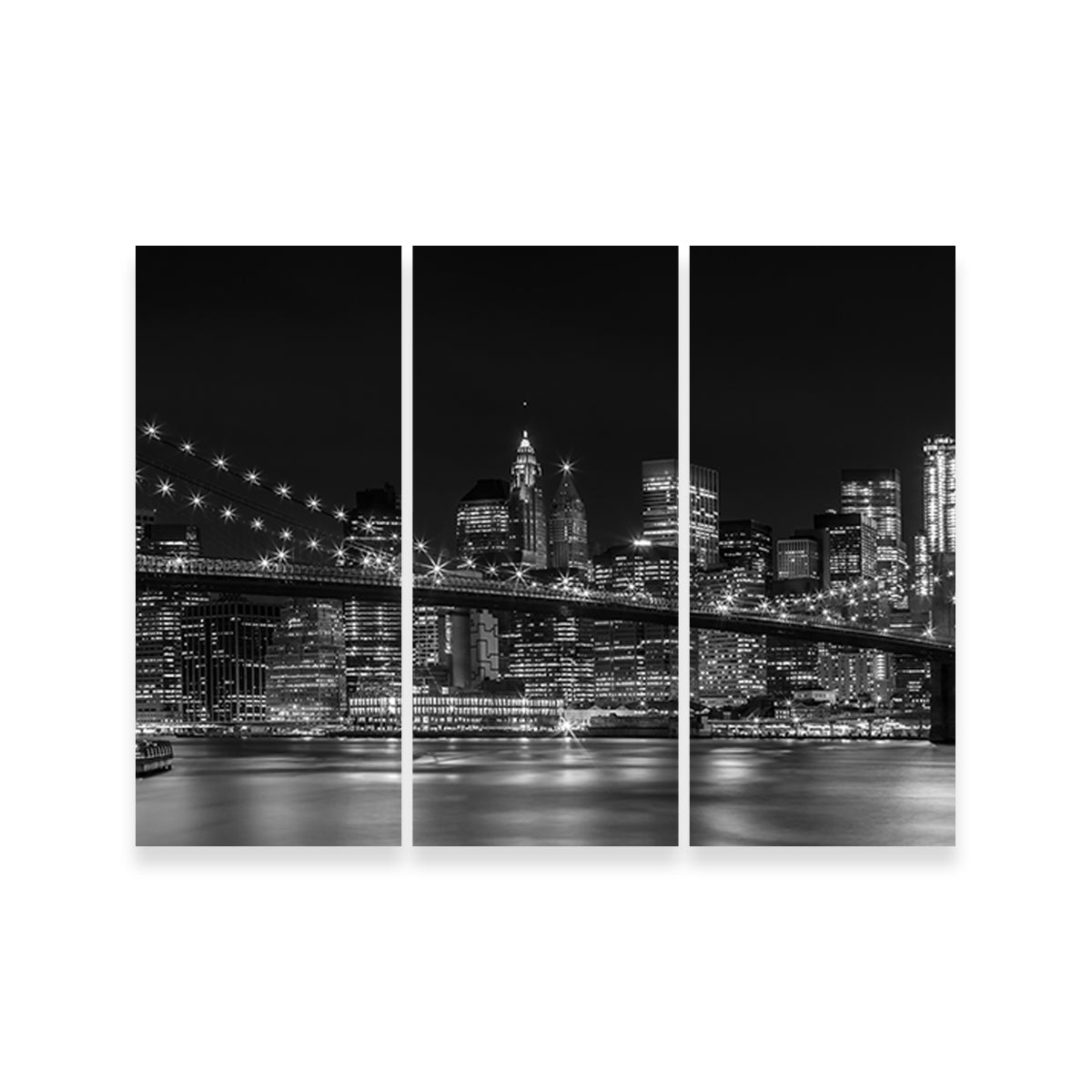 NYC Nightly Impressions - Panoramic Wall Art