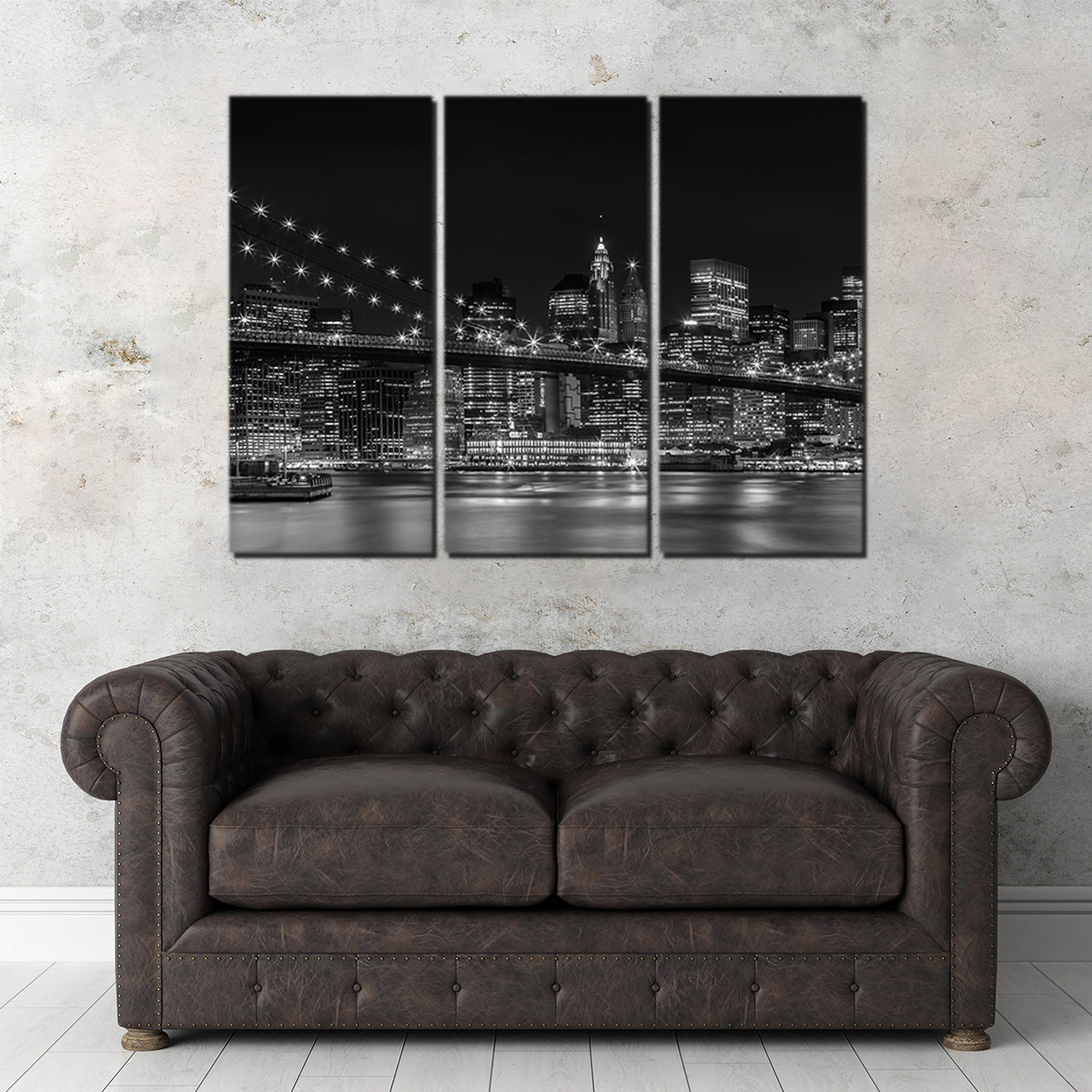 NYC Nightly Impressions - Panoramic Wall Art