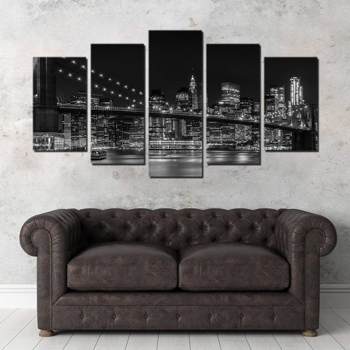 NYC Nightly Impressions - Panoramic Wall Art