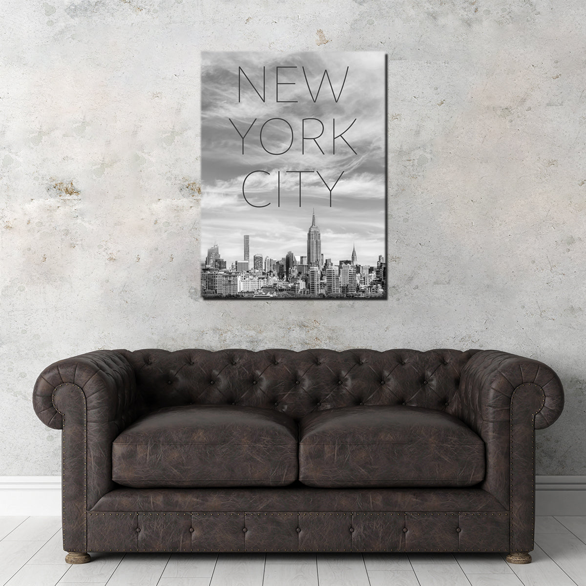 NYC Text & Skyline