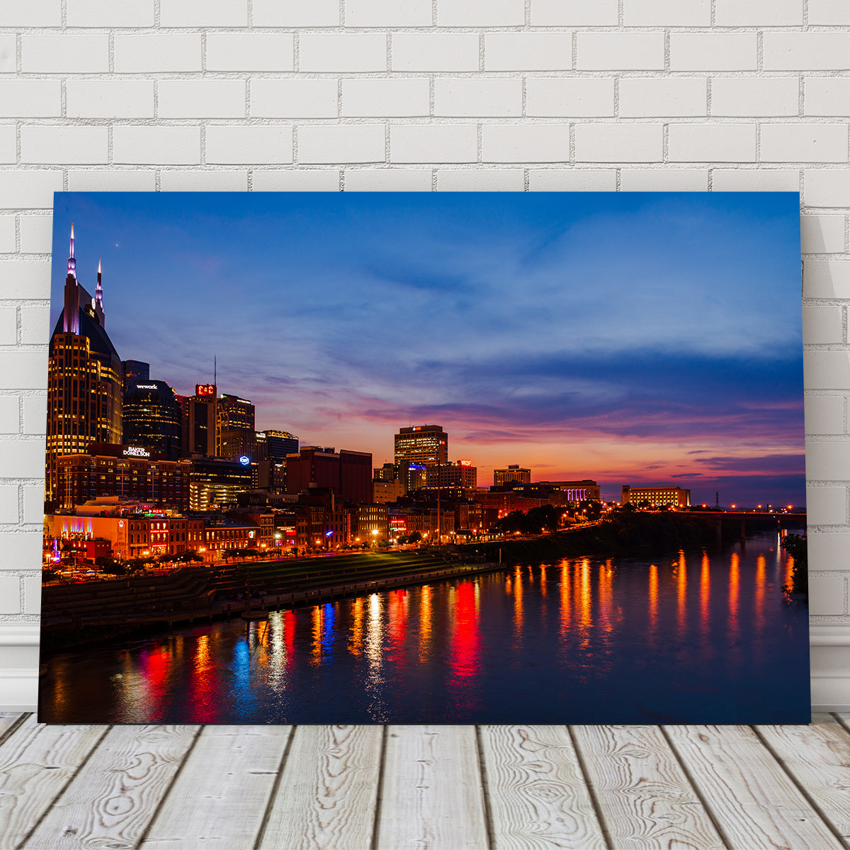 Nashville skyline canvas, outlets painting, art, Sunset Nashville, canvas print