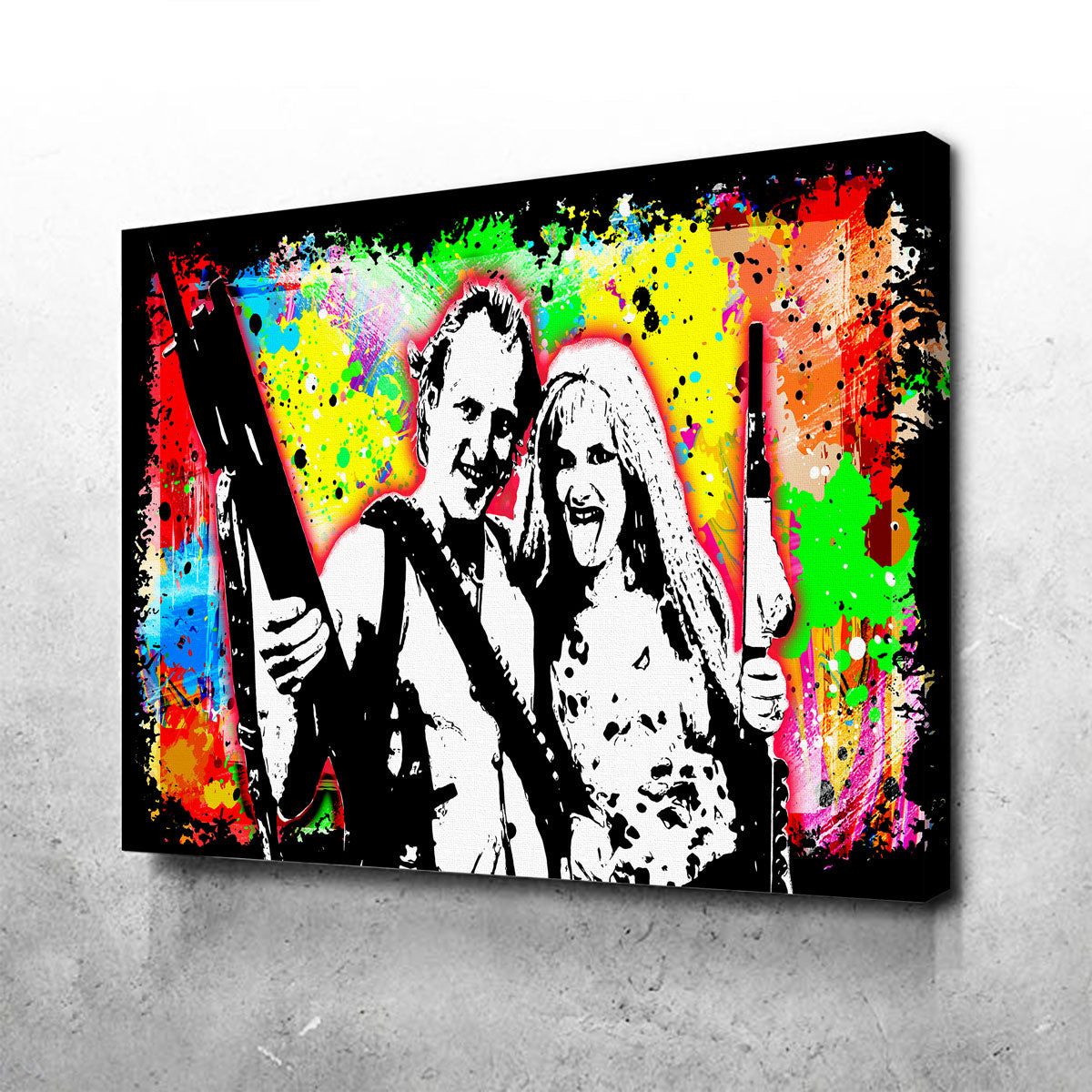 Abstract Natural Born Killers Canvas Set