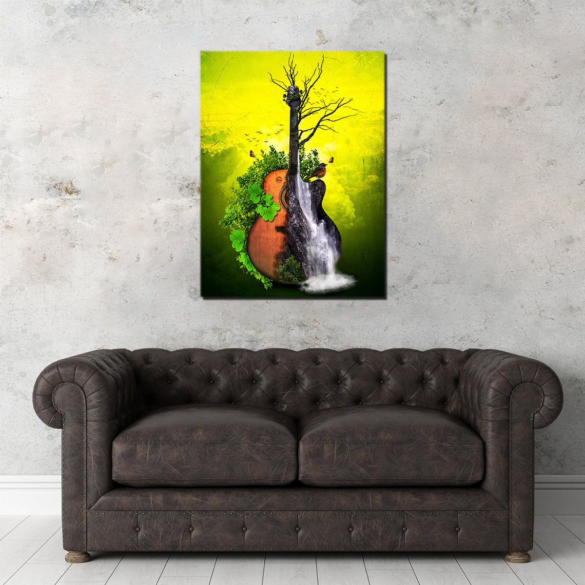 Nature Guitar Wall Art