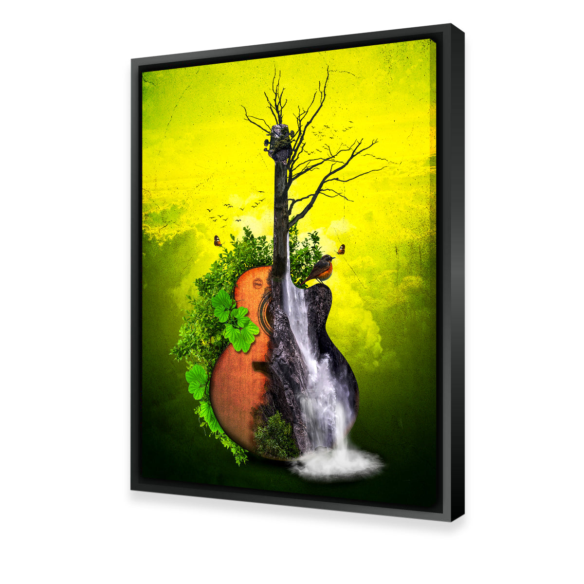 Nature Guitar Wall Art