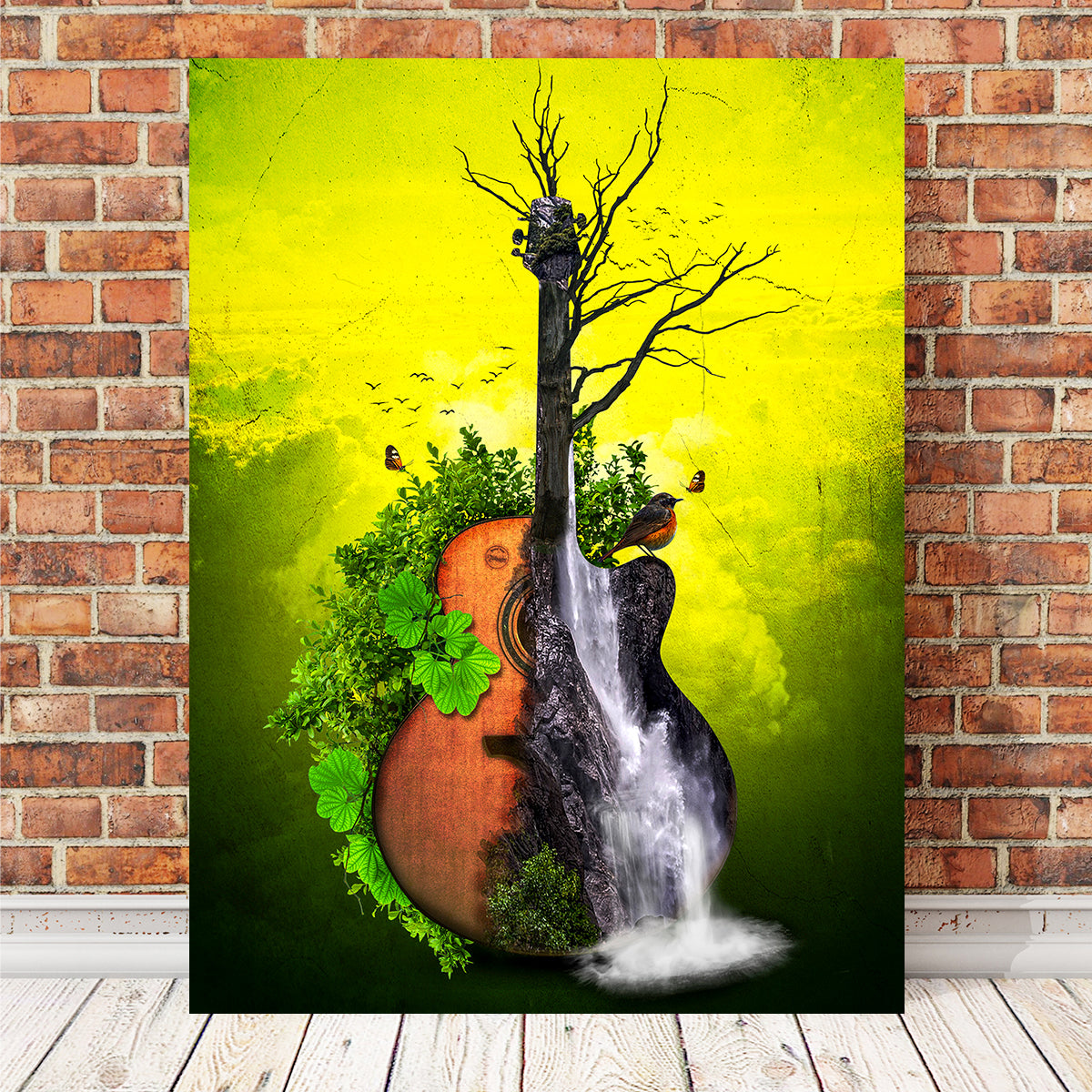 Nature Guitar Wall Art