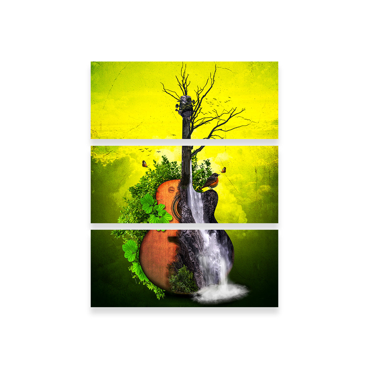 Nature Guitar Wall Art