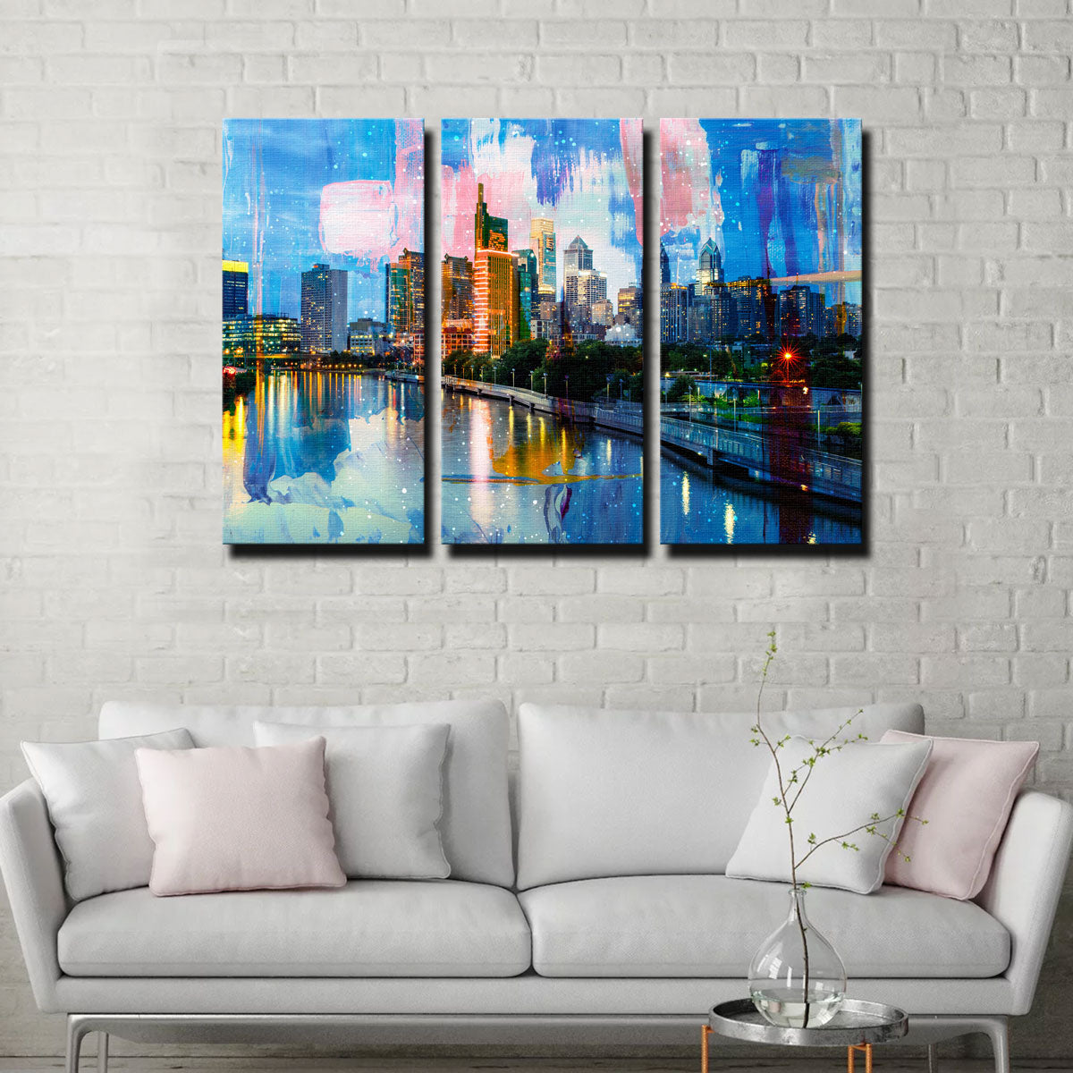 New Philadelphia Skyline Canvas Set