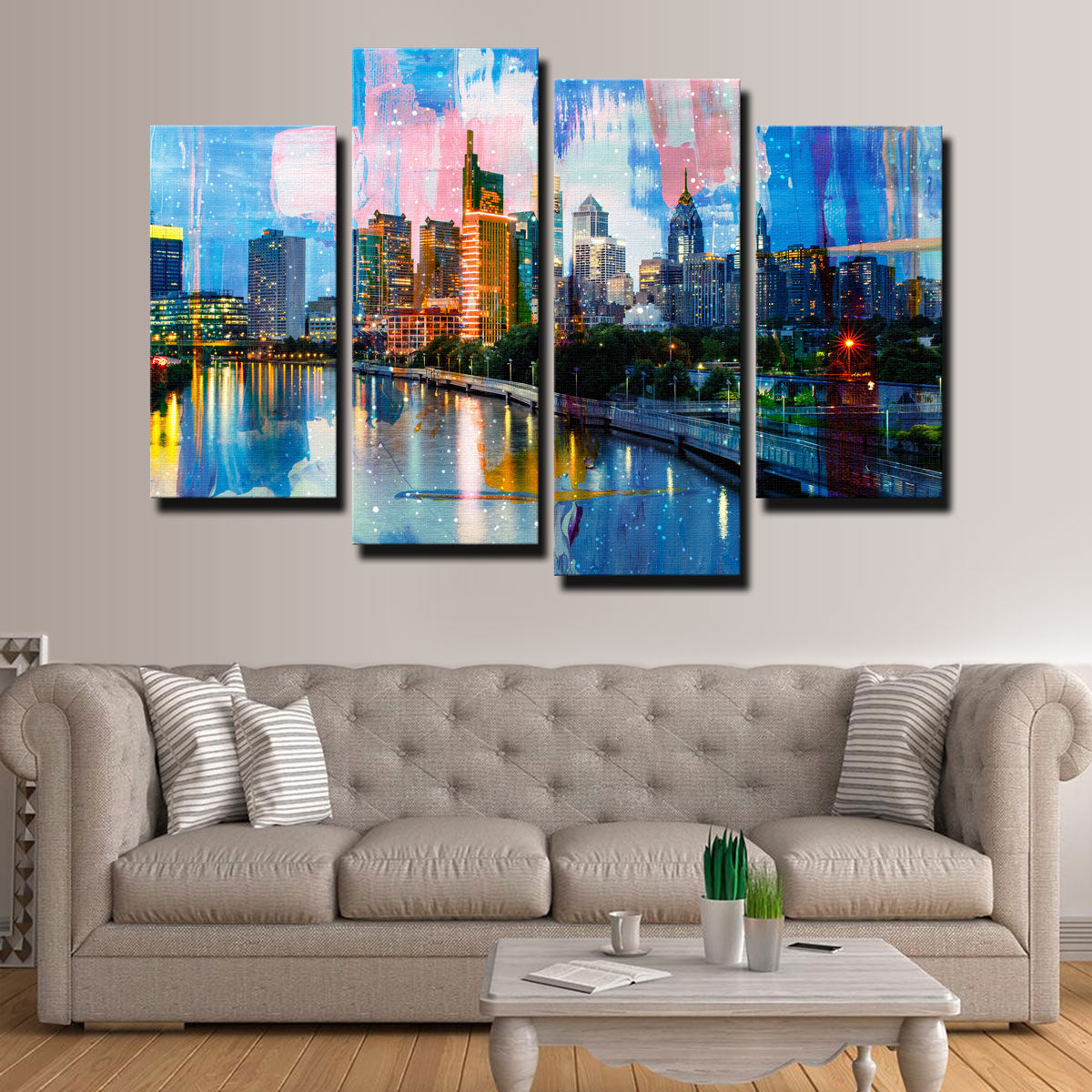 New Philadelphia Skyline Wall Art