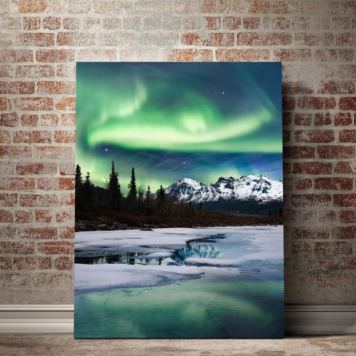 Northern Lights Landscape Wall Art