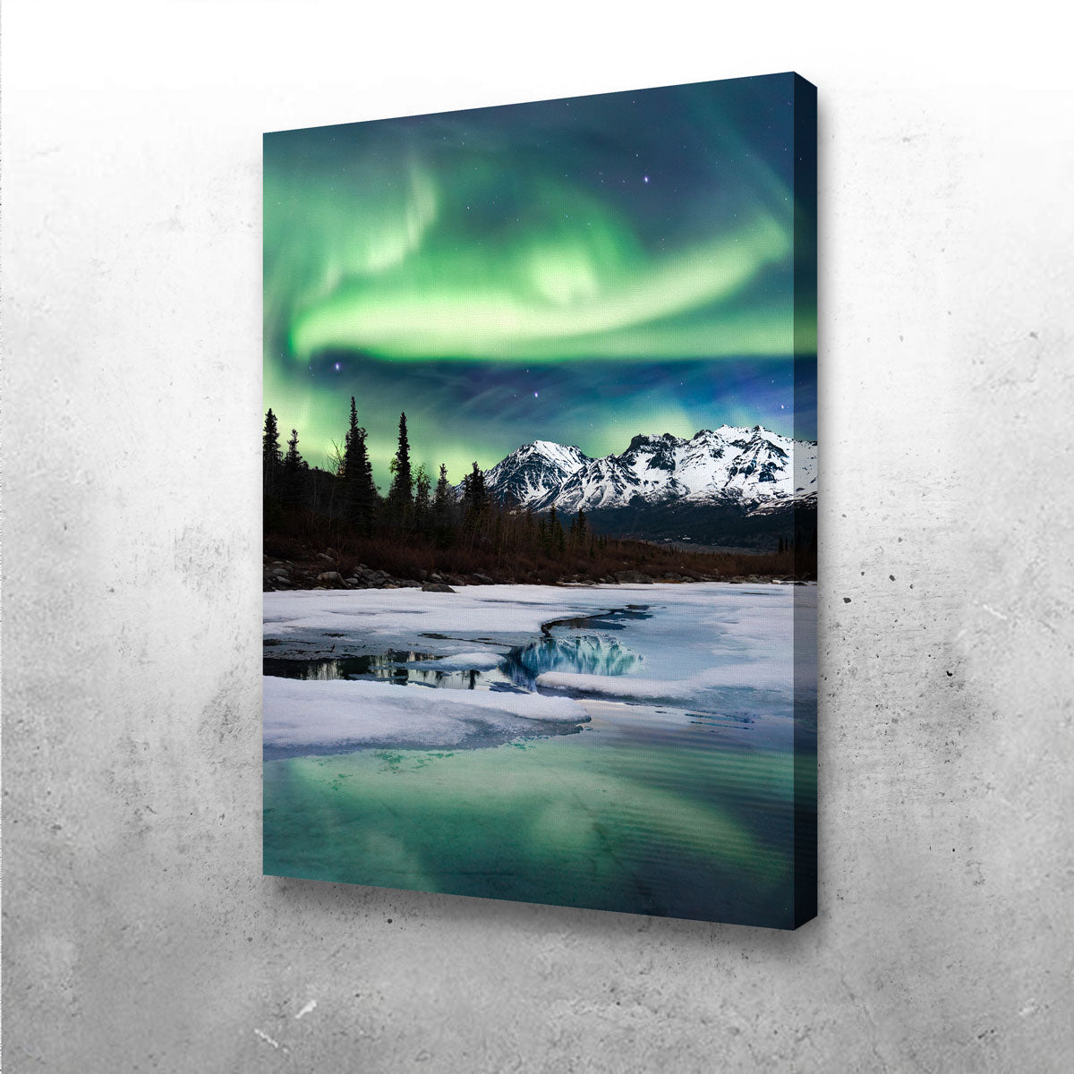 Northern Lights Landscape Wall Art