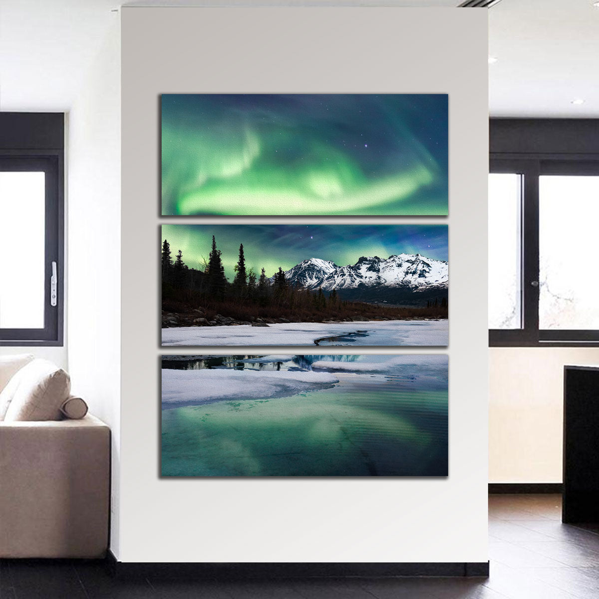 Northern Lights Landscape Wall Art