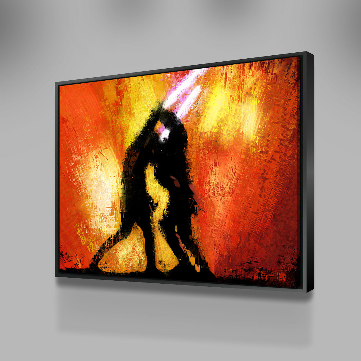 SM 2024 Creative Art | Obi-Wan vs Anikan | Star Wars | Print on Canvas | Spray paint | Acrylic Pour | Wall Art | Fan Art |