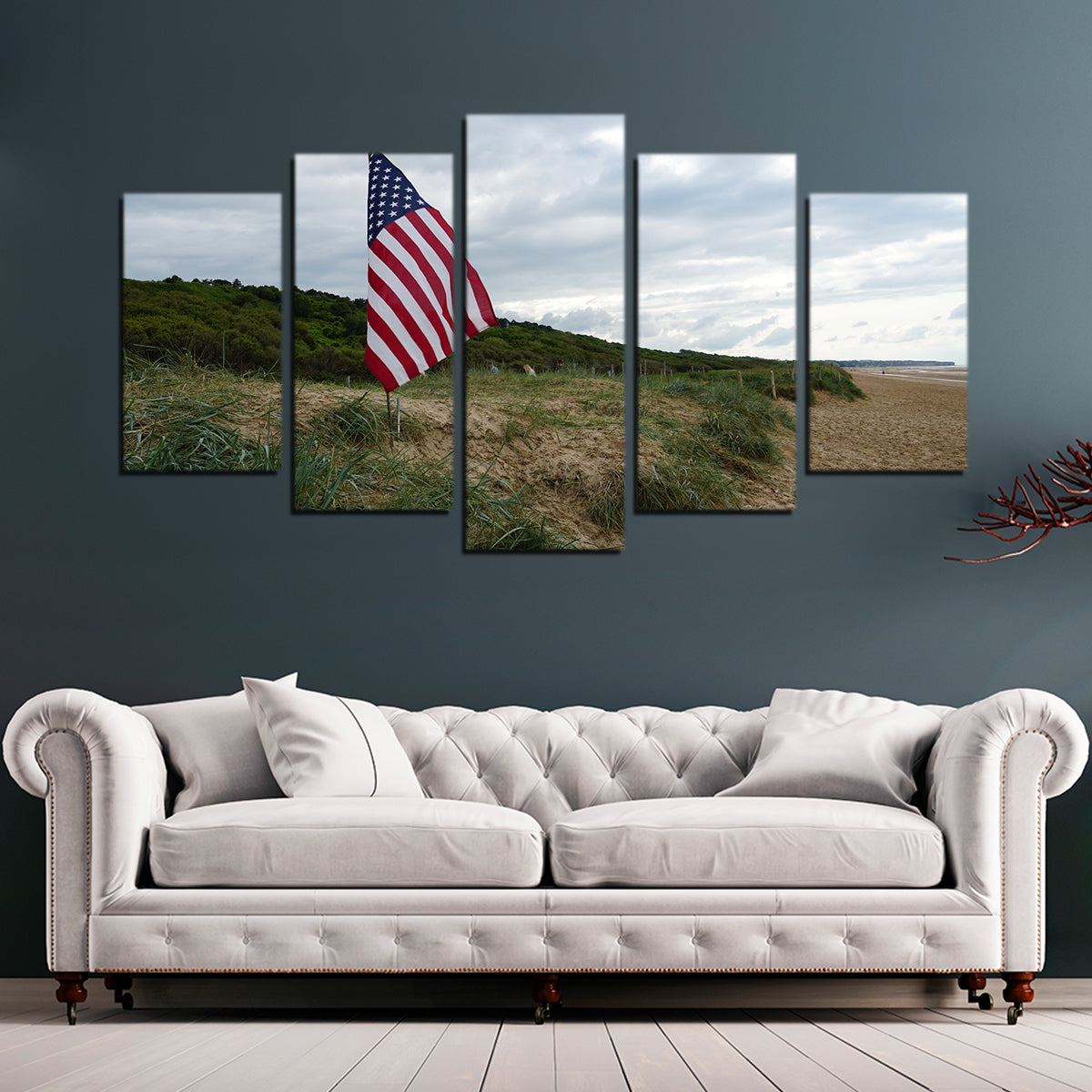 Flag On Omaha Beach