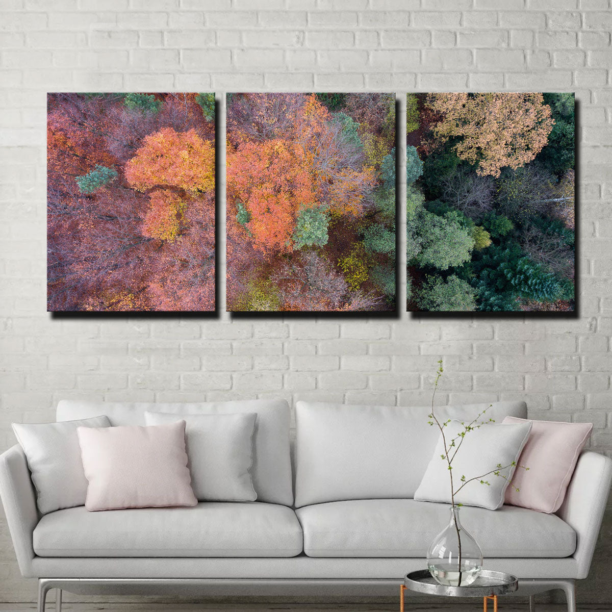 Orange and Green Wall Art