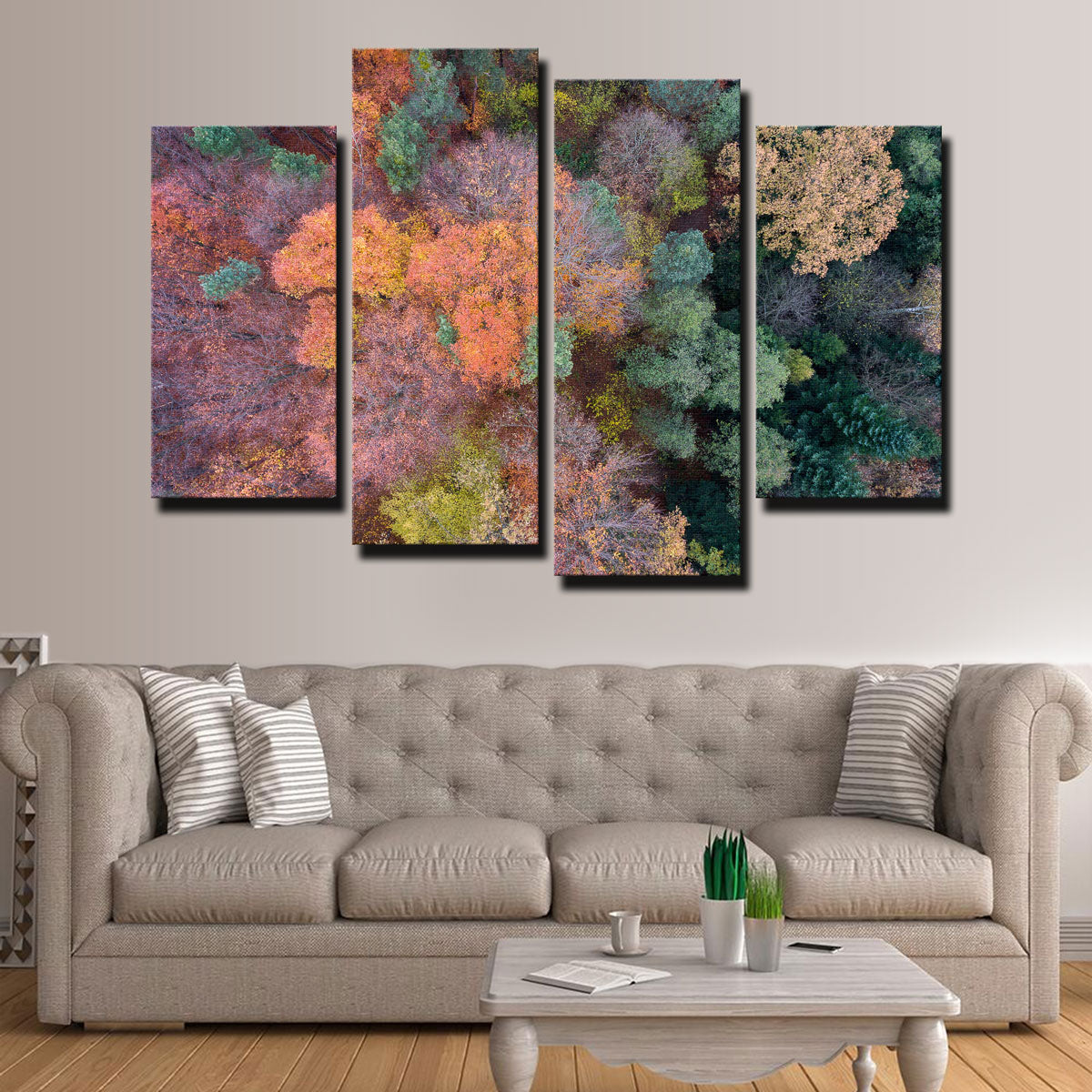 Orange and Green Wall Art