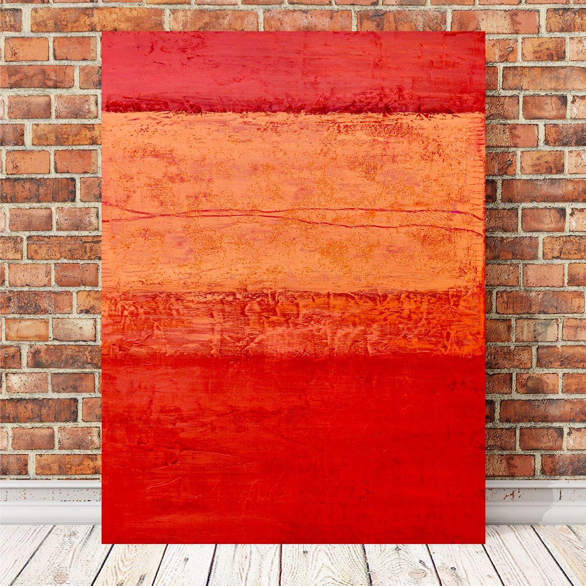 Orange Cloud Decending Wall Art