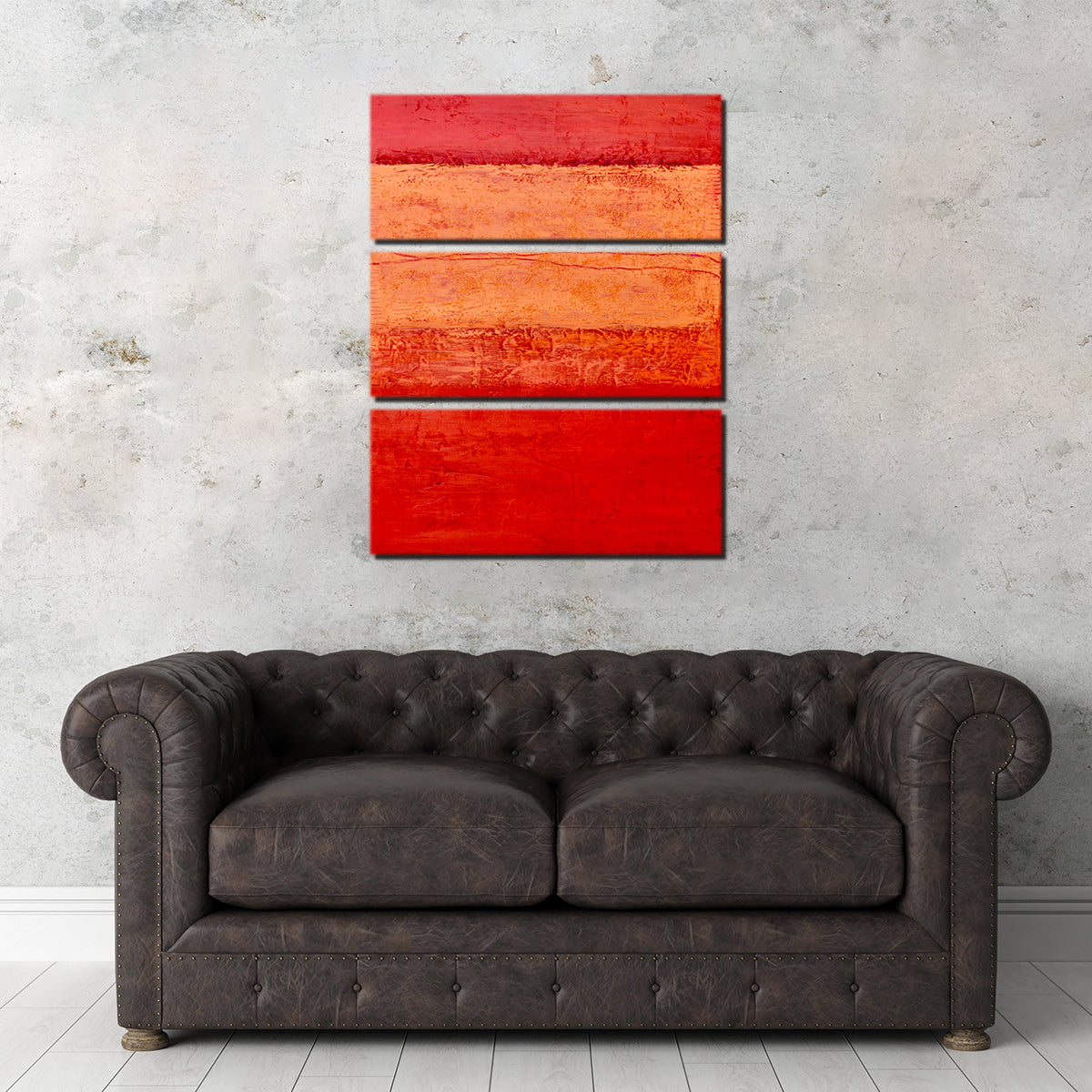 Orange Cloud Decending Wall Art