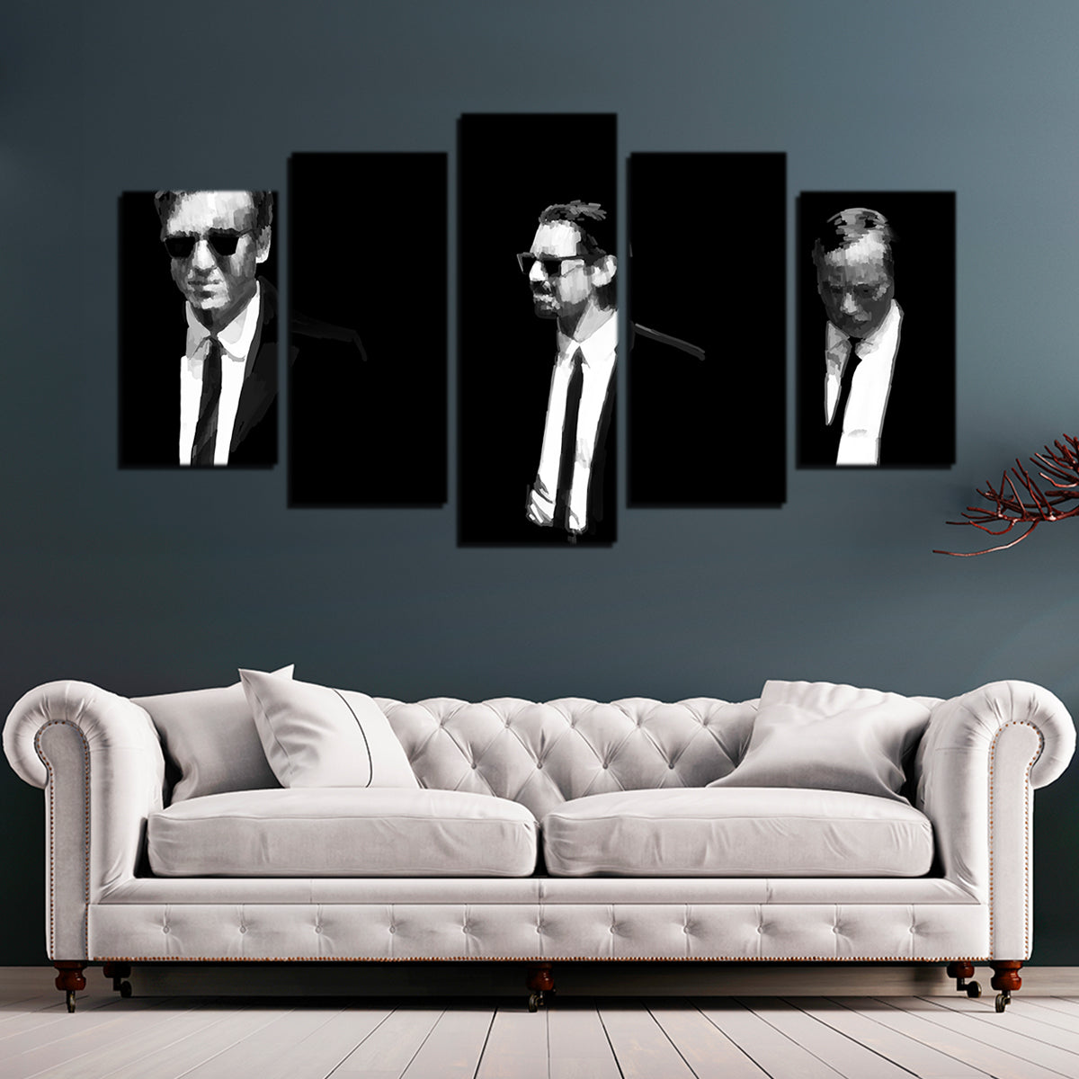Orange Pink And Blue Wall Art